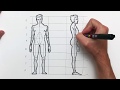 Como dibujar la figura humana paso a paso: El cuerpo del hombre y sus proporciones.