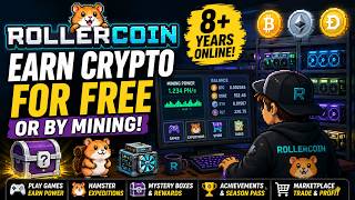 RollerCoin Beginner's Guide 2026 | Earn Crypto for Free or by Mining! screenshot 1