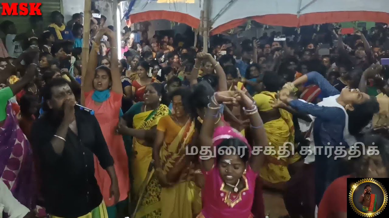 அழகர் கோவில் பொய்கைகரைபட்டி கிராமத்தில் மந்தையம்மா சாமியாட்டம்