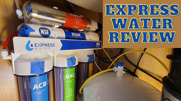 Express Water RO (omgekeerde osmose) waterfiltersysteem review en installatie - met UV-lam