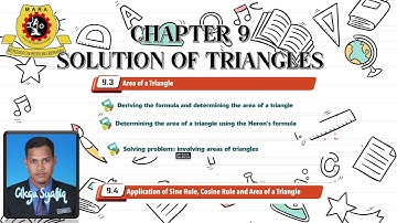 PDPR Additional Mathematics Form 4 KSSM Chapter 9 Solutions of Triangles (9.3 9.4)