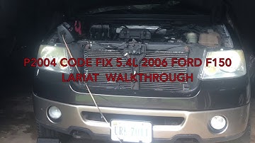 2006 5.4L 3V F-150 Intake Manifold Runner Control Replacement Code P2004 Walkthrough 2004-2008