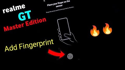 How To Add Fingerprint In Realme GT Master Edition | In Display Sensor 📱
