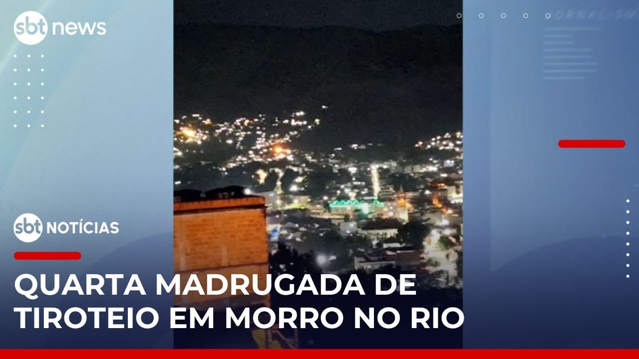 Moradores do Morro do Fubá, no Rio, enfrentam mais uma noite de intenso tiroteio | #SBTNotícias