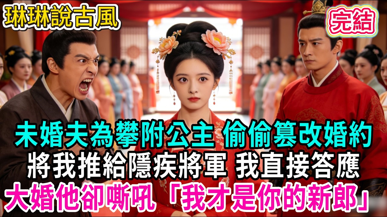 【古言】未婚夫為攀附公主 偷偷篡改婚約，將我推給隱疾將軍 我直接答應；大婚他卻嘶吼「我才是你的新郎」#古言 #爱情 #完結 #前妻 #大女主 #渣男 #綠茶 #打臉