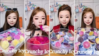 FROZEN ICE CHIPS EATING | ICE EATING ASMR | CRUNCHY ICY ASMR