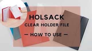 Holsack Clear Holder - How To Use