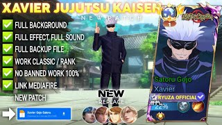 Script Skin Xavier Jujutsu Kaisen - Gojo Satoru No Passwordfull Effect Voice Patch Terbaru
