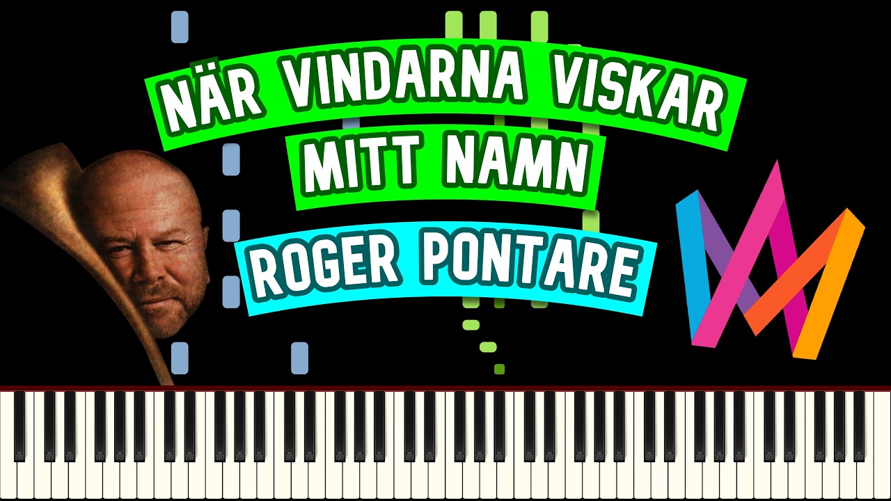 När vindarna viskar mitt namn - Roger Pontare (Piano Tutorial)