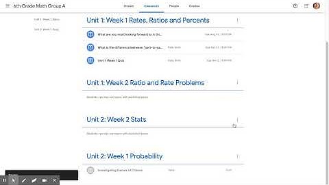 Google Classroom Classwork Page: Creating Topics