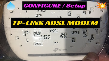 How to Set up a TP-Link ADSL Modem Router