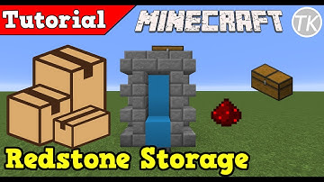 Redstone Item Storage System! Minecraft Tutorial 1.12