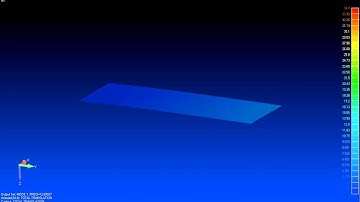 First Bending Mode (12.69 Hz) of Aluminum Cantilever Flat Plate