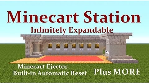 Minecraft Tutorial : Minecart Station, Infinitely Expandable, Auto Reset Plus MORE...