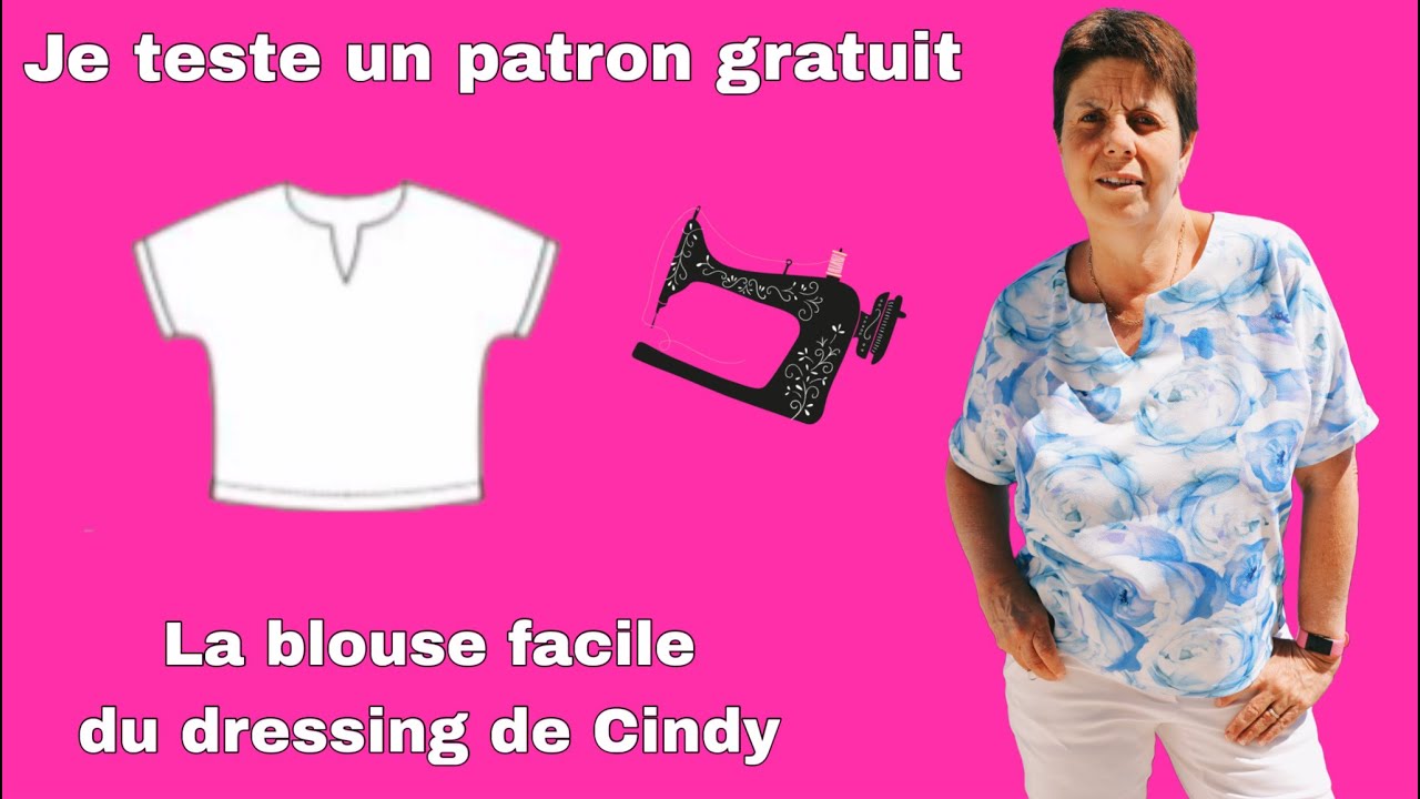 J'ai cousu la blouse facile du dressing de Cindy . Mon avis sans filtre