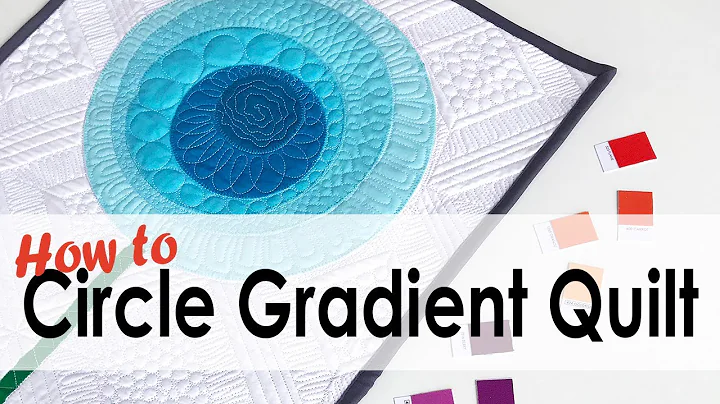 How to Make a Gradient Circle Flower Mini Quilt with On Williams Street