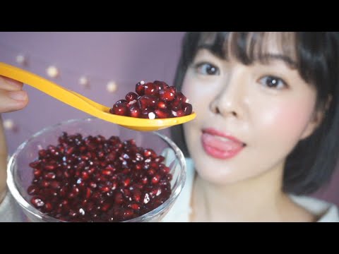 ASMR Crunch Pomegranate Eating Sounds