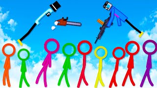 We Fight Infinite Zombie Stickmen in People Playground!