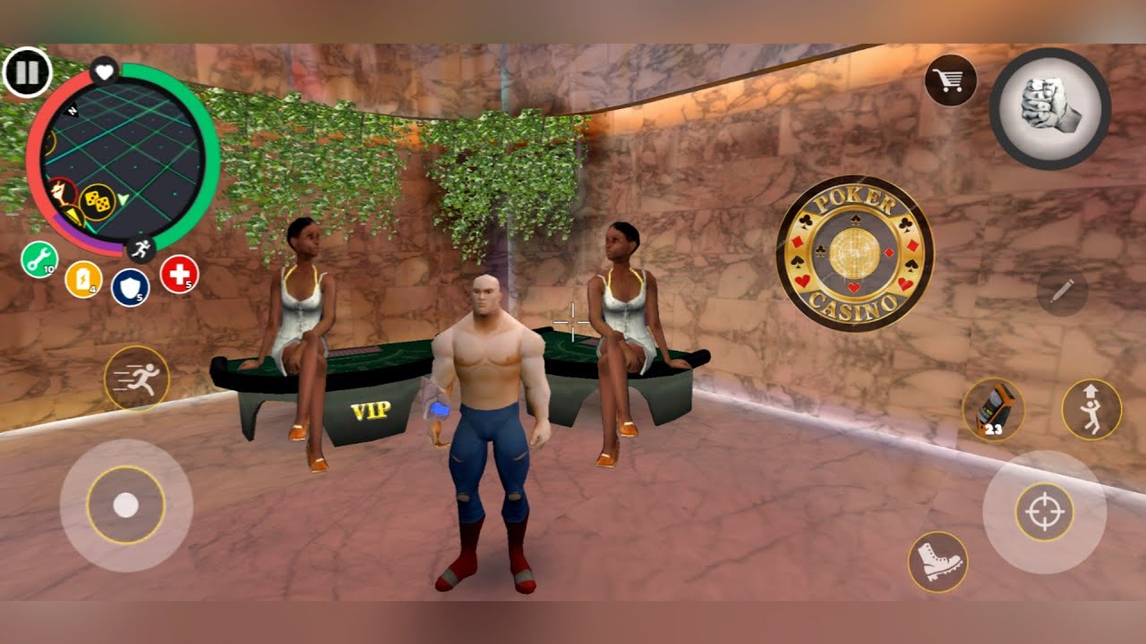 Rope Hero Mafia City Wars (Real Hero inside VIP Room) NX Casino Tour - Android GamePlay FHD