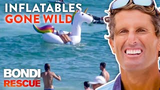 Inflatable Toys Cause Havoc On Bondi Beach by BondiRescue 40,607 views 2 months ago 10 minutes, 57 seconds