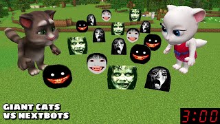 GIANT TALKING TOM AND ANGELA VS 100 NEXTBOTS in Minecraft - Gameplay - Coffin Meme