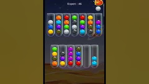 Golden Bubble Sort Expert Level 46 gameplay walkthrough