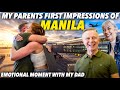 My parents are in manila picking them up from naia their first time seeing philippines