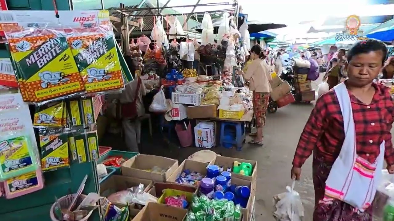 ตลาดเช้าเชียงตุง เดินชมวิถีชีวิต อาหาร ชาวไทยใหญ่ พม่า | Keng Tung, Myanmar #รัฐฉาน #เชียงตุง #พม่า
