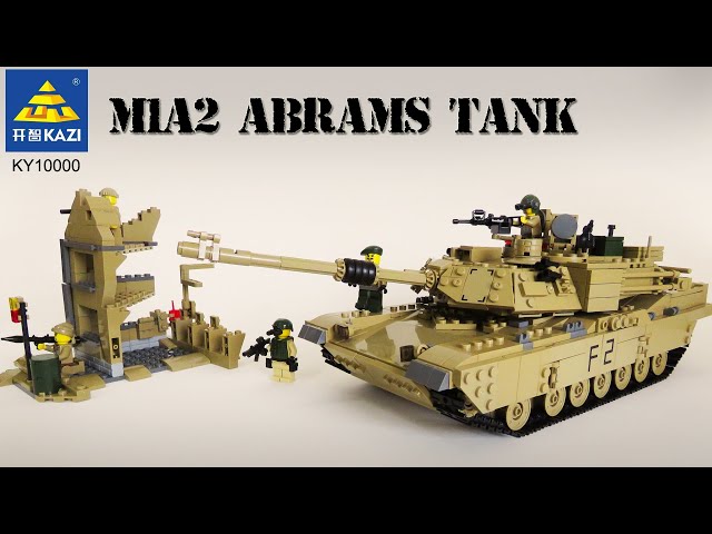 efterspørgsel scrapbog Kantine M1A2 ABRAMS TANK by KAZI - US ARMY - Unofficial Lego from Aliexpress  (KY10000 Build Instructions) - YouTube