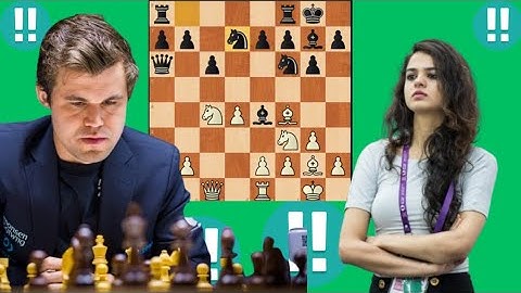 Super Hero Magnus carlsen vs Tania sachdev 34
