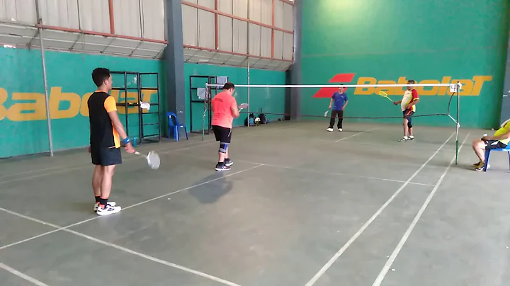 Allan and Erwin as Team mate in Senior Badminton T...