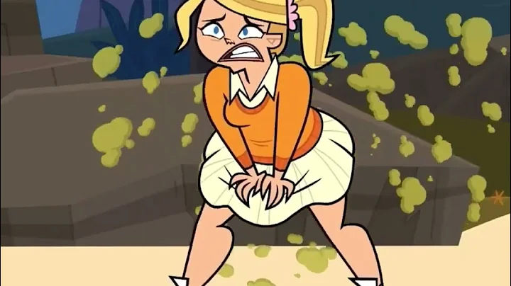 Cartoon woman farting 2
