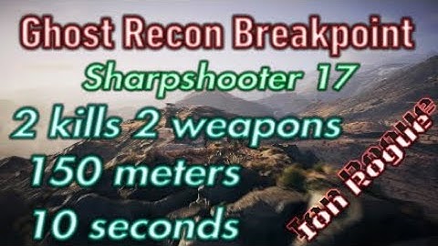 Ghost Recon Breakpoint, Sharpshooter 17, Challenge 2.