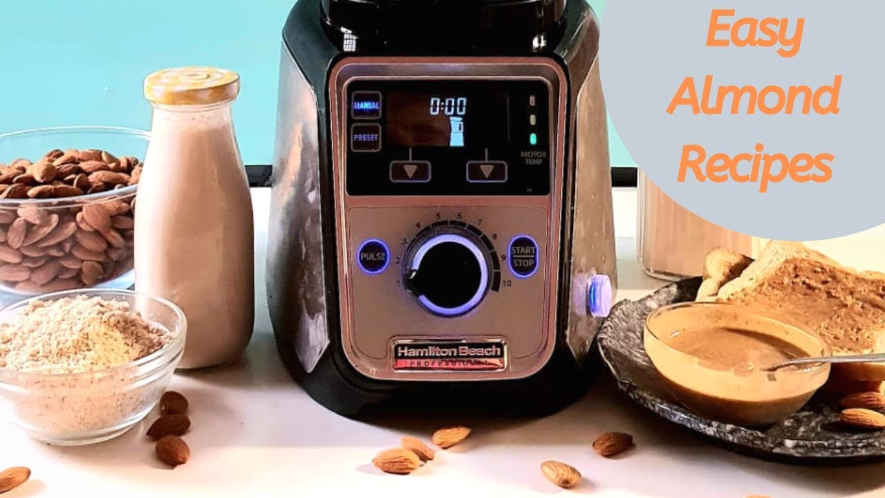 घर पर बनाए बादाम की रेसिपी | 3 Healthy Almond Recipes | Badam Milk | Almond Butter | Almond Flour | India Food Network