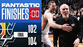 Final 1:17 WILD ENDING Spurs vs Jazz 🍿🍿