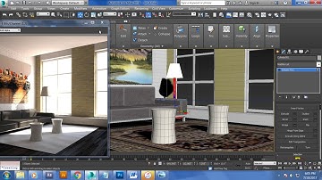 Tutorial on Modeling and texturing an interior in 3dsmax (Part 3)