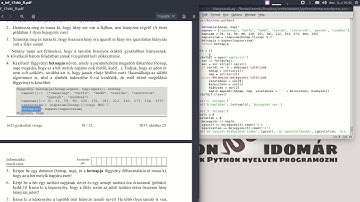 Informatika érettségi 2017. okt., programozás, Python 3, magyar nyelvű feladatsor, 4/7