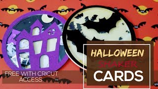 Halloween haunted house card | Halloween bat card