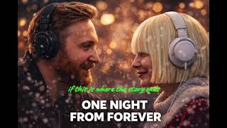 David Guetta And Sia - One Night From Forever Ai Version Lyric Video