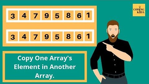 Program for Copy Array in another array in java | java copy array | java array programs - CodingKida