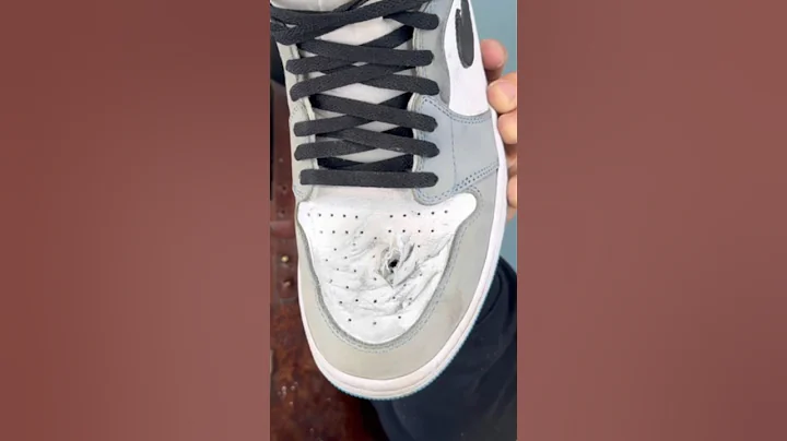 How to repair a hole on leather shoes #shoelada #sfc #shoecleaner #150bucks #queshoelada