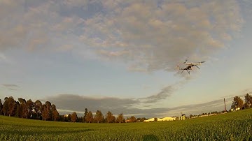 DIY H-Frame Quadcopter First Flight (25.8.2013)