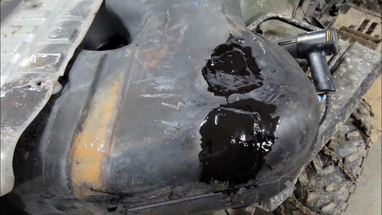 How to repair a leaking hole in your gas tank YouTube