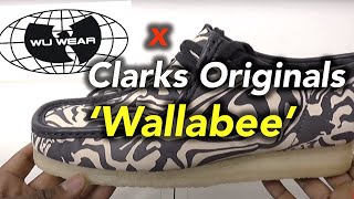 Clarks Originals x Wu Tang Wallabees NAVY - Review + on feets!!  #clarksoriginals #wallabee #onfeet 