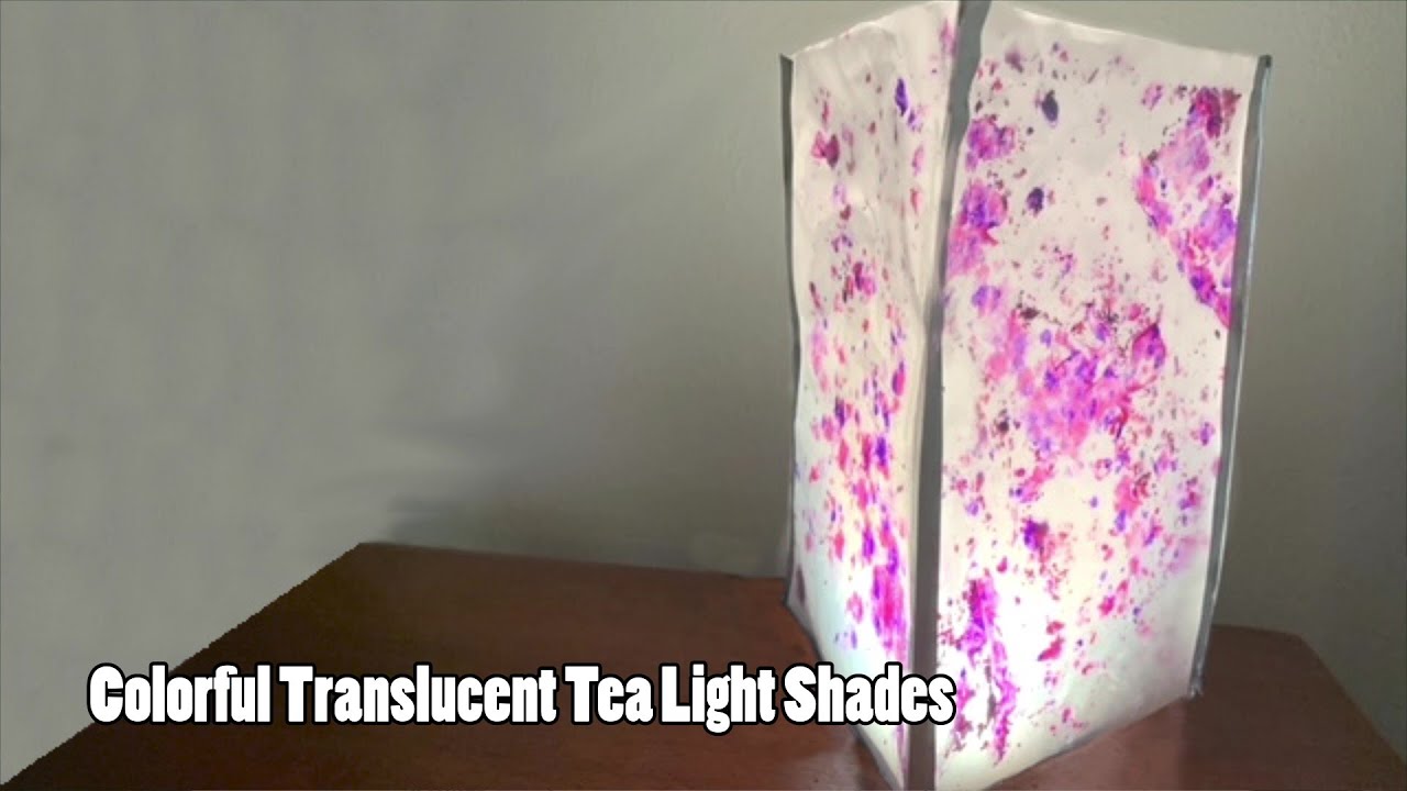 Take Home Workshop: Colorful, Translucent Tea Light Shade