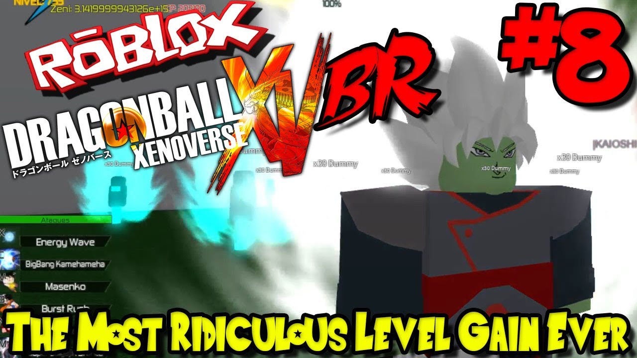 The Most Ridiculous Level Gain Ever Roblox Dragon Ball Xenoverse Br Episode 8 - silly hangout roblox