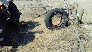 Tire stump pull fail