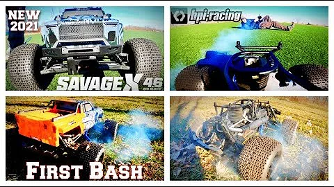 New 2021 HPI Savage X4.6 V2 Nitro Truck - Final Break-In & First BASH.