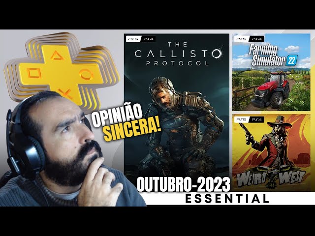 Jogos mensais de outubro para membros PlayStation Plus: The Callisto  Protocol, Farming Simulator 22, Weird West