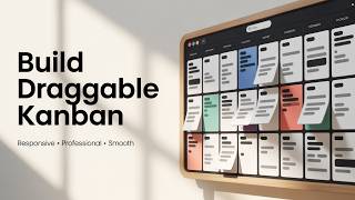 Advanced JavaScript Kanban Board | GSAP Draggable, State Management &amp; Animations